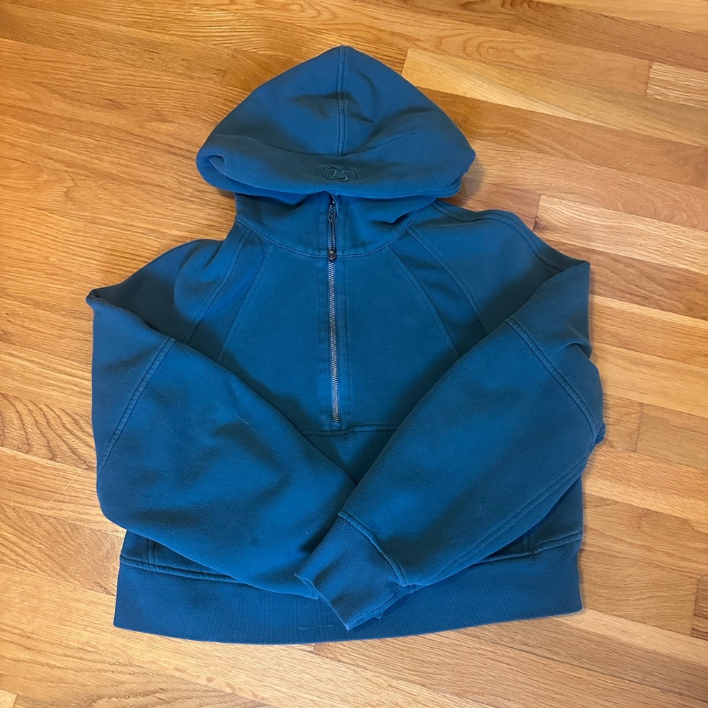 LULULEMON OVERSIZED SCUBA HOODIE TEAL XS/S LIKE NEW